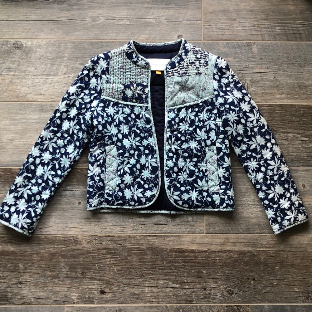 Leifsdottir Quilted Sequin Jacket Size 4